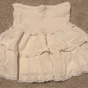 Sunday best cream Tiered Skirt
